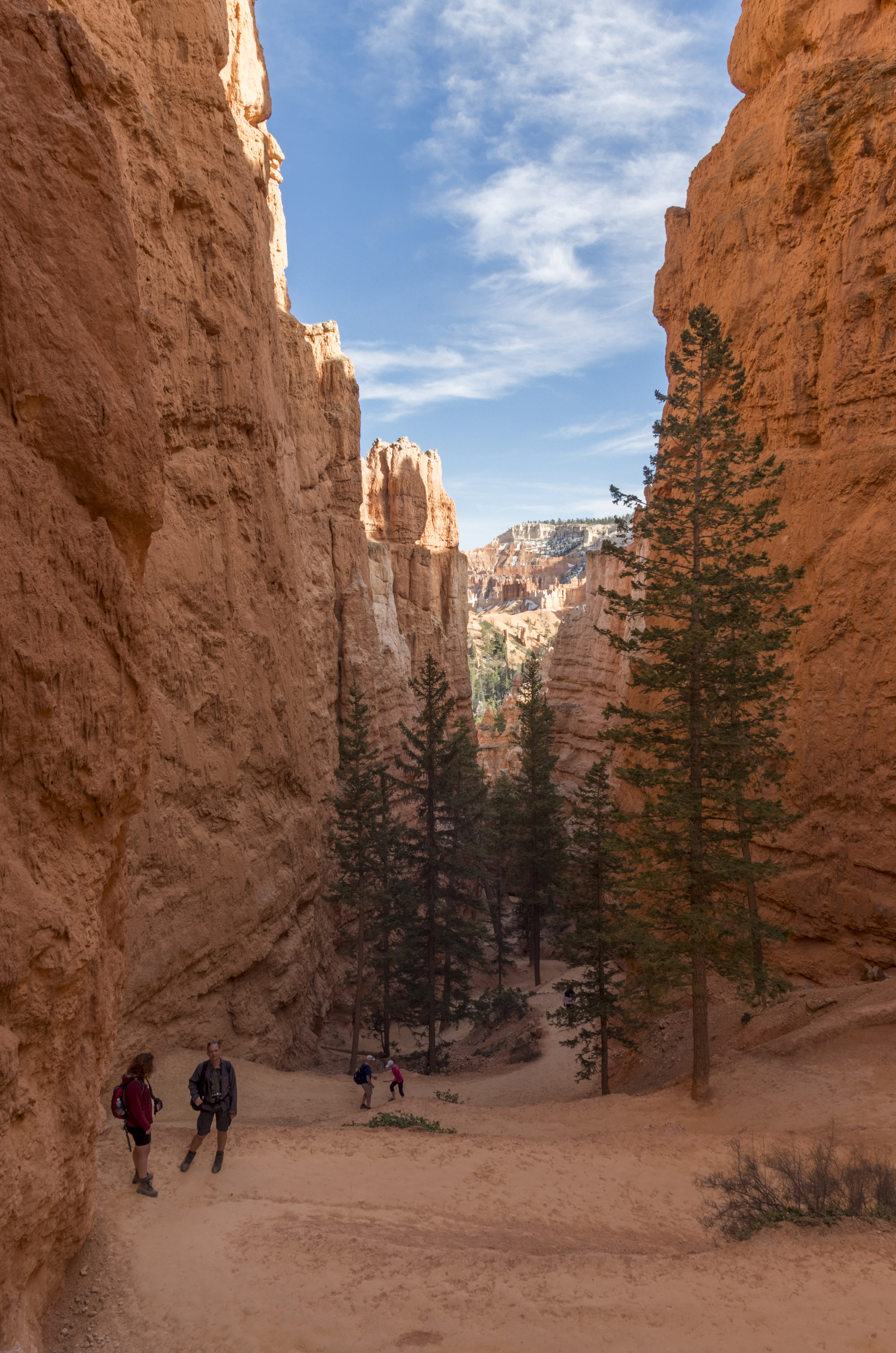 Steilwände wie Scheuklappen
